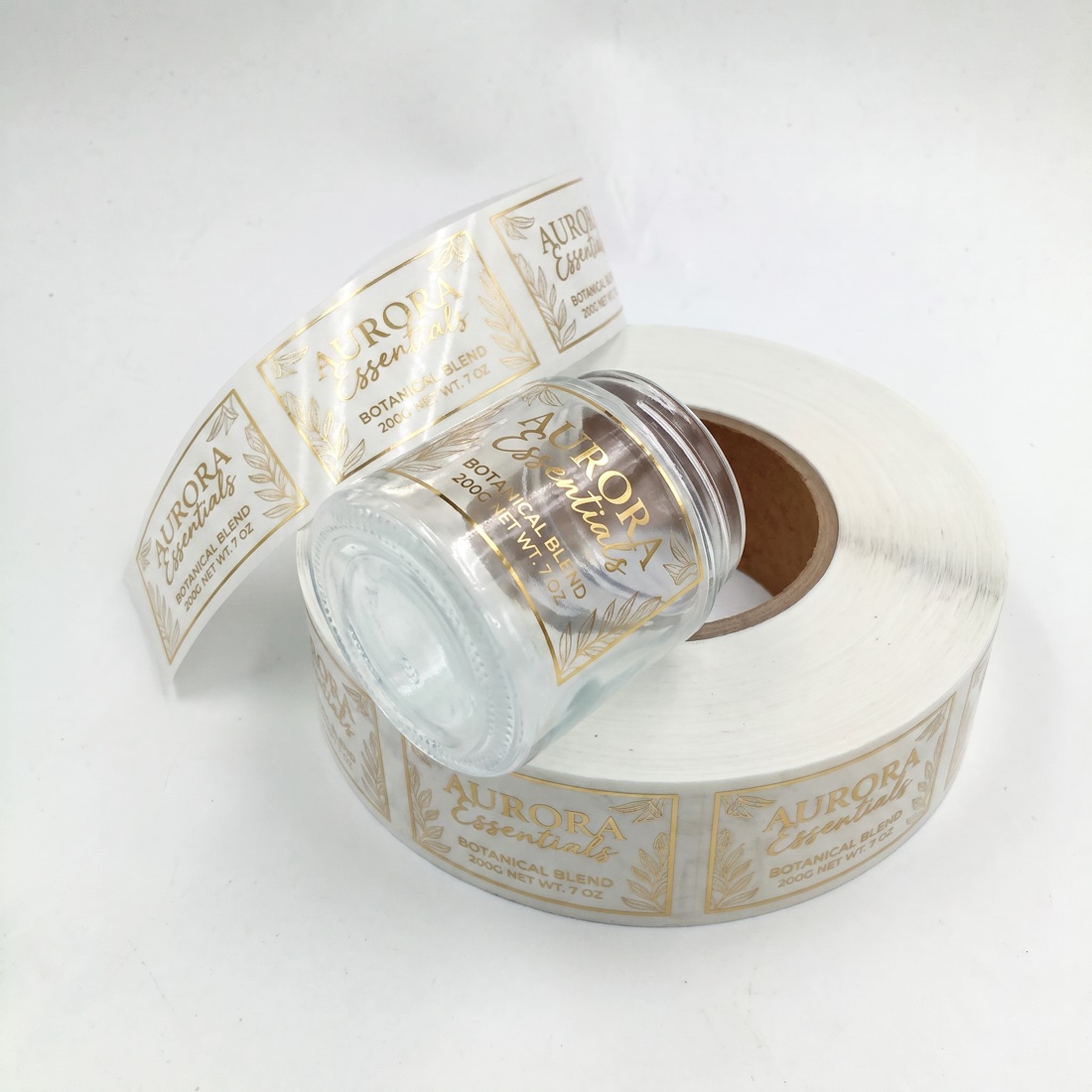 Clear no-label-look transparent film label