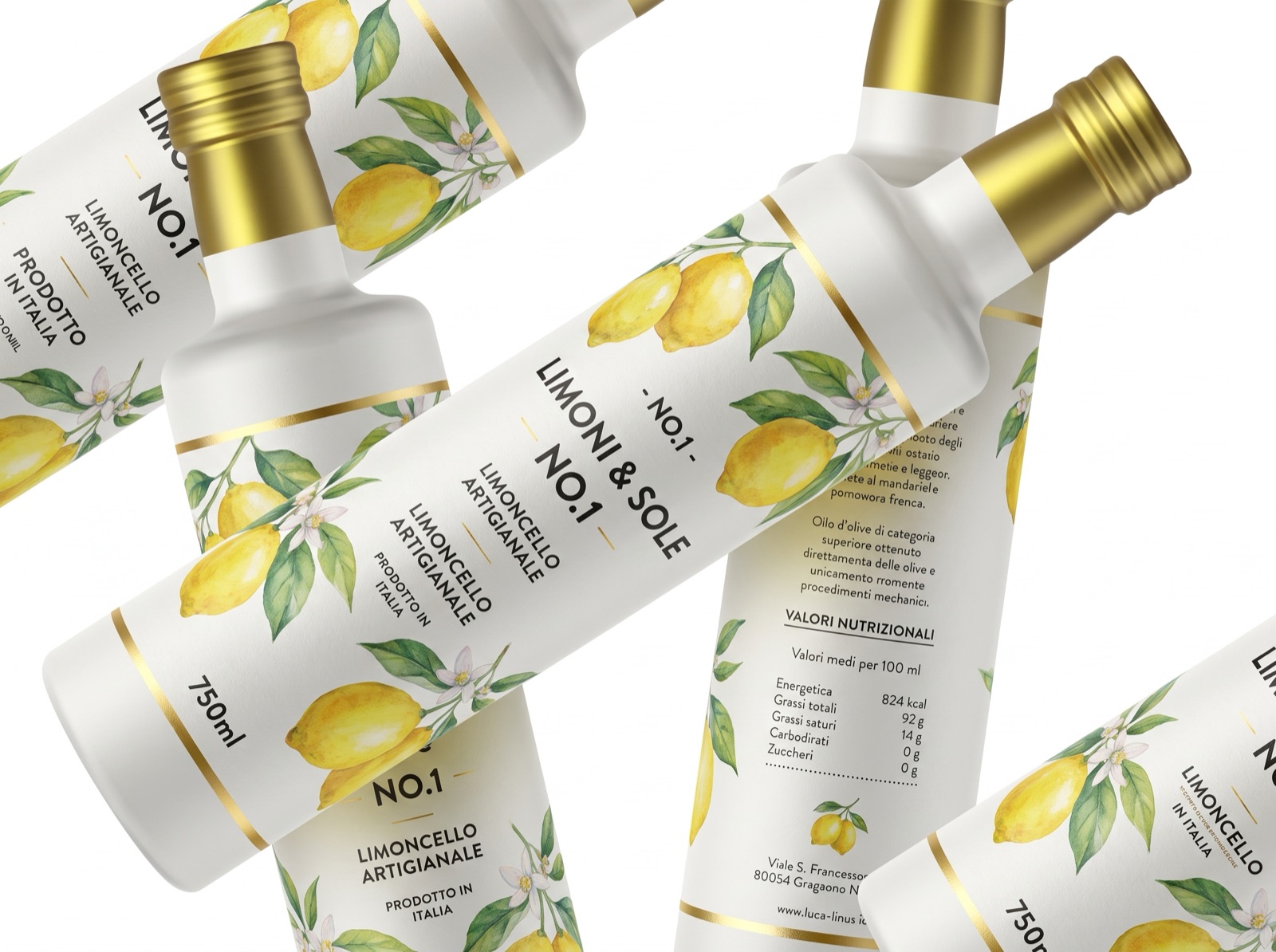 Custom label applied to a bottle or jar, printed by Euphora